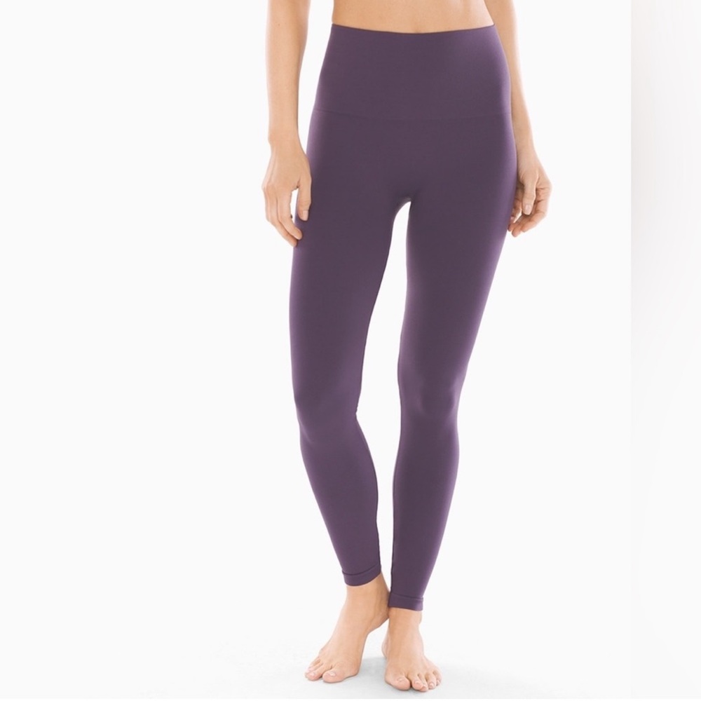 Soma Slimming Leggings Tight High Waisted High Rise Seamless Purple Medium